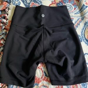 Lulu wunder under Luxtreme biker shorts